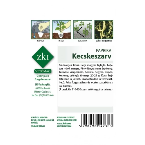Kép 2/2 - Kecskeszarv Étkezési Paprika CSÍPŐS