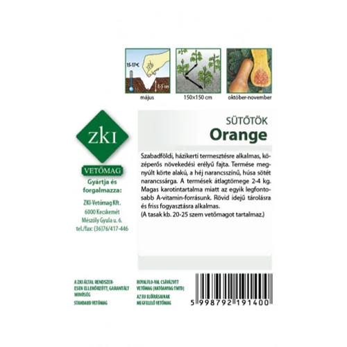 Kép 2/2 - Sütőtök &quot;Orange&quot;