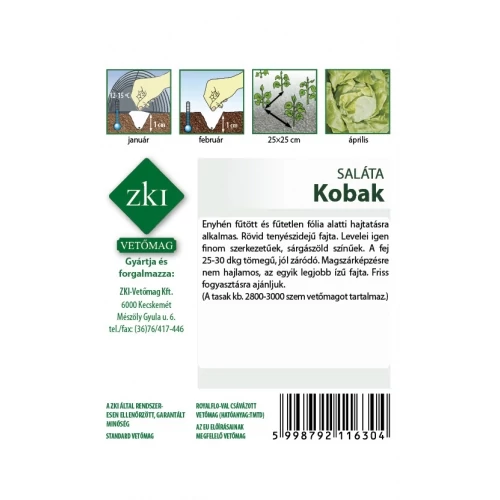 Kép 2/2 - ZKI Saláta Kobak 