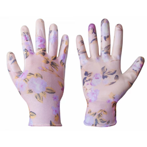 Kép 1/2 - Virág mintás mártott NITROX kesztyű 6-os