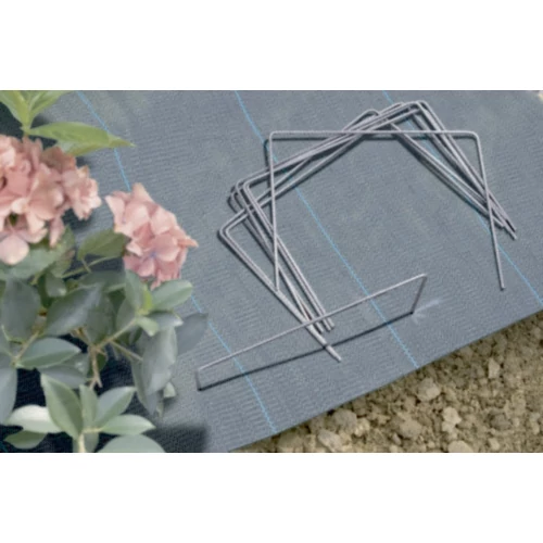 Kép 3/4 - FIXSOL XL Fém leszúró tüske talajtakarókhoz 20db 20x25cm