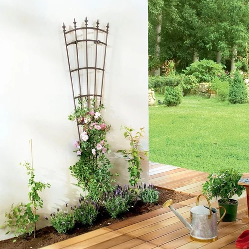 Kép 3/4 - Nortene ROYAL TRELLIS fém futtató 0,83x18m BARNA 