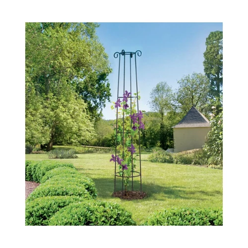 Kép 2/4 - OBELISK Fém Oszlop Alakú Növénytámasz 2m