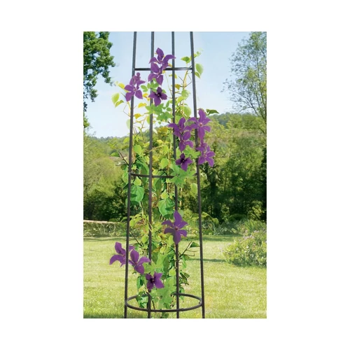 Kép 3/4 - OBELISK Fém Oszlop Alakú Növénytámasz 2m