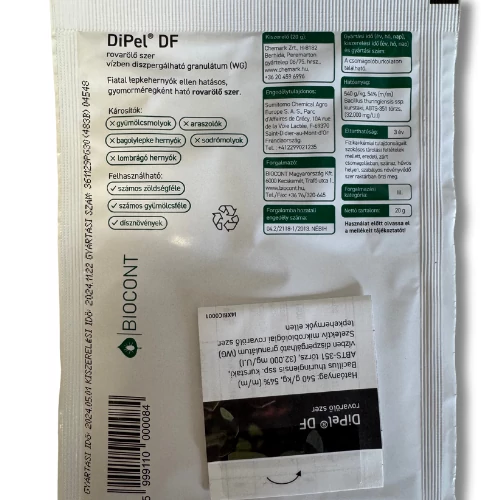 Kép 2/2 - Dipel DF 20g biológiai rovarölő szer hernyók ellen