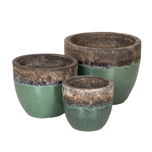 Kép 2/2 - Calloway Classic kerámia kaspó türkiz