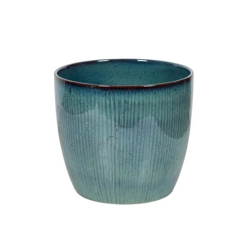 Kép 1/2 - Hartley mázas kerámia kaspó türkiz