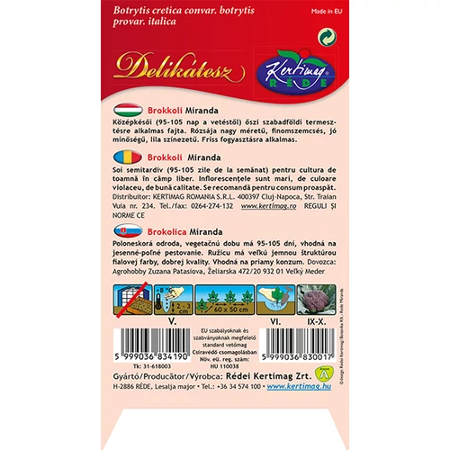 Kép 2/2 - BROKKOLI Miranda - ŐSZI - Rédei Kertimag