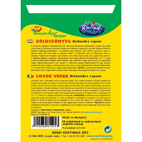 Kép 2/4 - Dichondra Gyephelyettesítő Pázsitszulák 50g - Rédei Kertimag