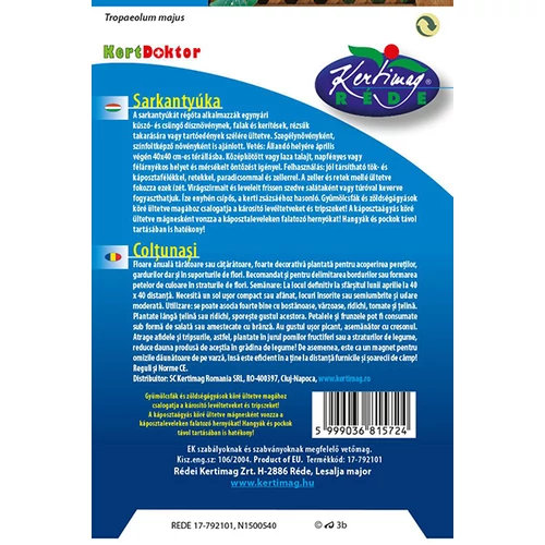 Kép 2/2 - Kertdoktor Sarkantyúka 15g - Rédei Kertimag
