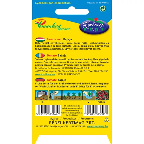 Kép 2/2 - Bajaja Mini Koktélparadicsom - ALACSONY KOKTÉL Rédei Kertimag