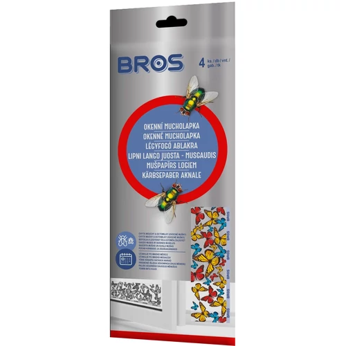 BROS Légyfogó matrica ablakba 4db-os
