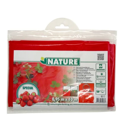 Kép 1/5 - Piros eper termesztőfólia előperforált 0,95mx10m