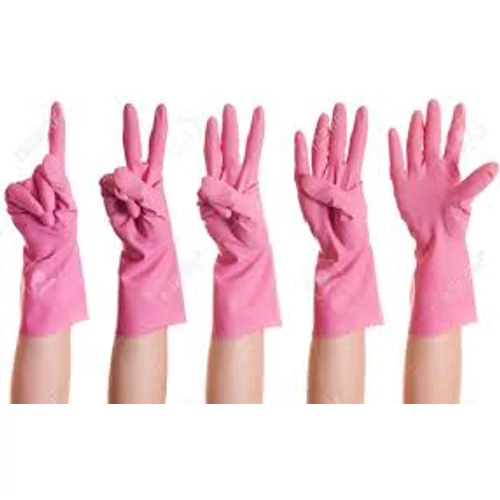 Kép 3/3 - Háztartási Gumikesztyű Rózsaszín