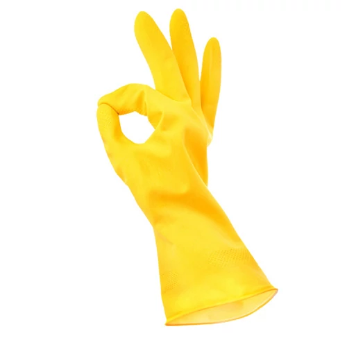 Kép 2/3 - Háztartási Gumikesztyű Sárga 9-es2