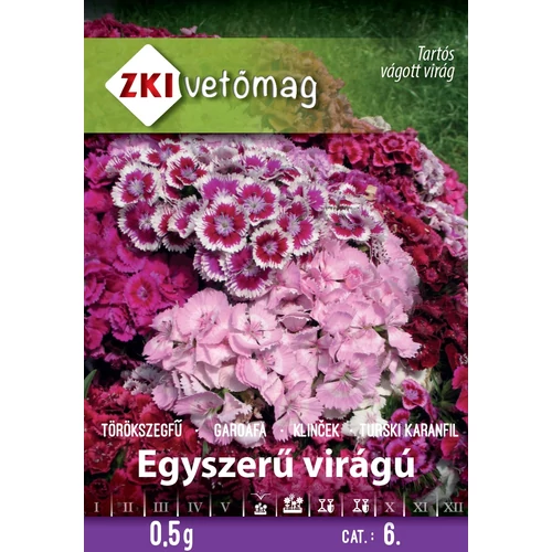 Törökszegfű magas színkeverék - SZIMPLA VIRÁGÚ