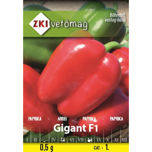 Kaliforniai tipusú Gigant pritamin paprika