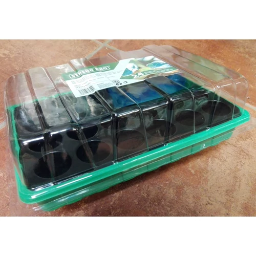 Kép 3/3 - Palántázó tálca 24 lyukas + tető