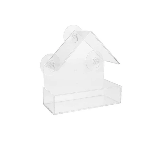 Kép 2/6 - Ablakra rögzíthető átlátszó madáretető