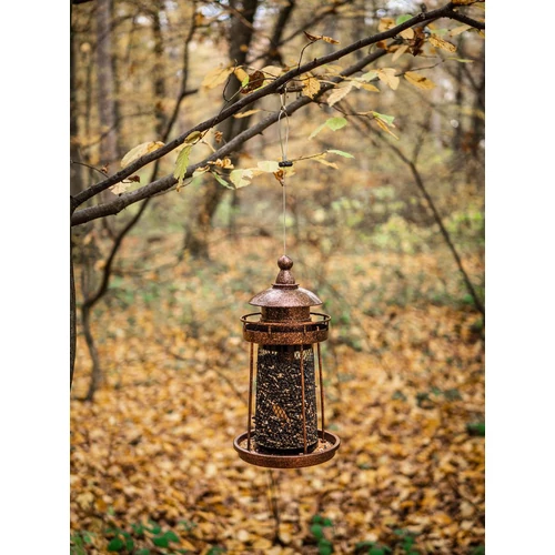 Kép 2/2 - Bronz Őrtorony Madáretető – Széles Pihenőperemmel