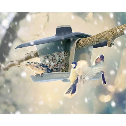 Kép 3/4 - Kétoldali átlátszó önetetős madáretető