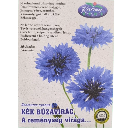 Kép 1/2 - Kék Búzavirág - verses postai levél - Rédei Kertimag