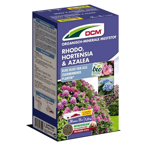 Kép 1/4 - DCM Szerves trágya hortenziához, rhododendronhoz 1,5kg