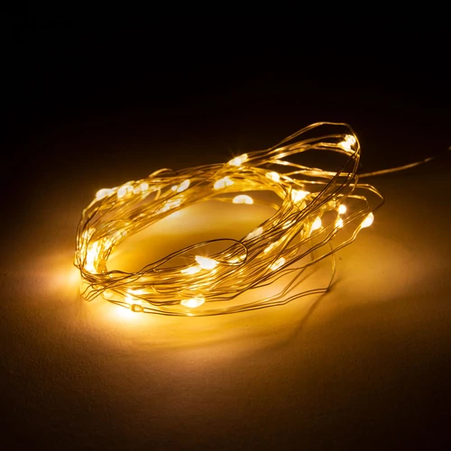 Kép 2/5 - Jégcsap Fényfüggöny 3x3m 300 Melegfehér LED távirányítóval