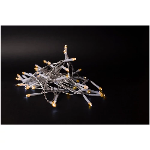 Kép 1/3 - Beltéri Fényfüzér 1m 10LED Elemes Melegfehér