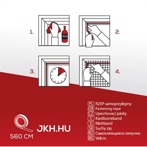 Kép 3/3 - Rögzítőszalag kihelyezéssének menete