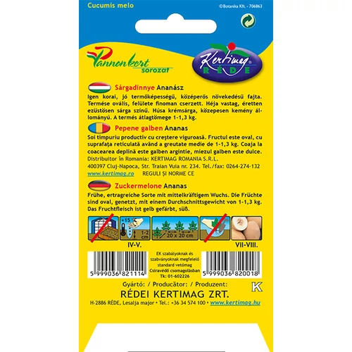 Kép 2/2 - Sárgadinnye - Ananász - Rédei Kertimag