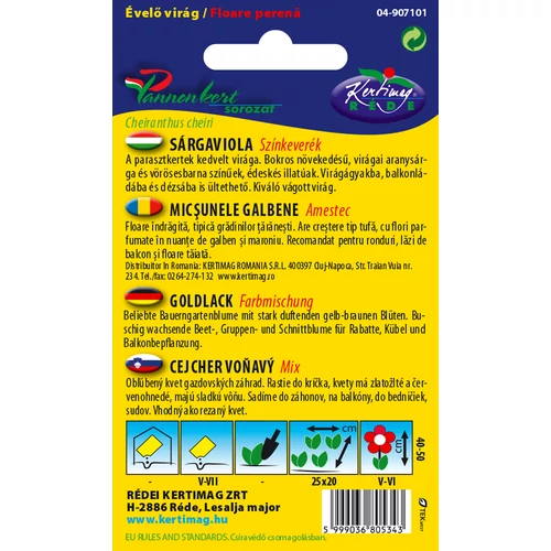 Kép 2/2 - Sárgaviola - Színkeverék - Rédei Kertimag