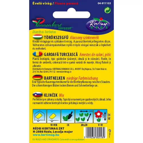 Kép 2/2 - Törökszegfű - alacsony színkeverék - Rédei Kertimag