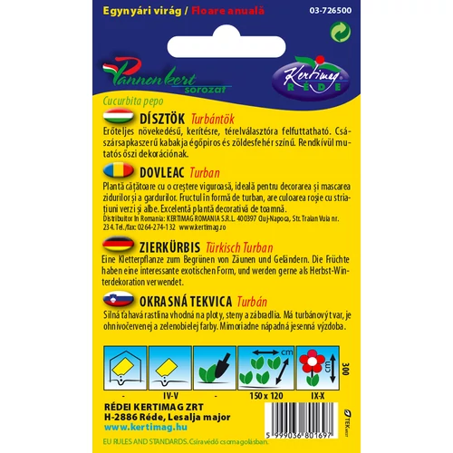 Kép 2/2 -  Dísztök - Turbántök - Rédei Kertimag