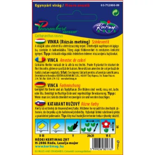 Kép 2/2 -  VINKA - Rózsás meténg - Színkeverék  - Rédei Kertimag