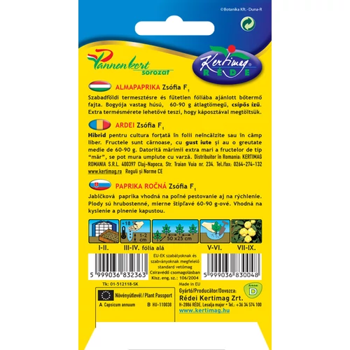 Kép 2/2 - Csípős Almapaprika - Zsófia F1 Hibrid  - Rédei Kertimag