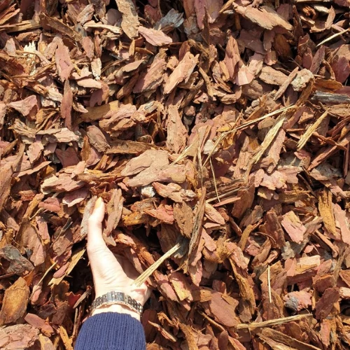 Prémium fenyőkéreg 70L - Vörösfenyő, 7-8 cm nagyságú - Keresztes