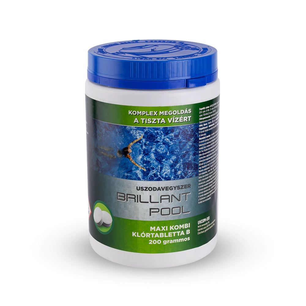 BRILLANT POOL Maxi-Kombi 200g-os 3in1 kombinált klórtabletta 1kg
