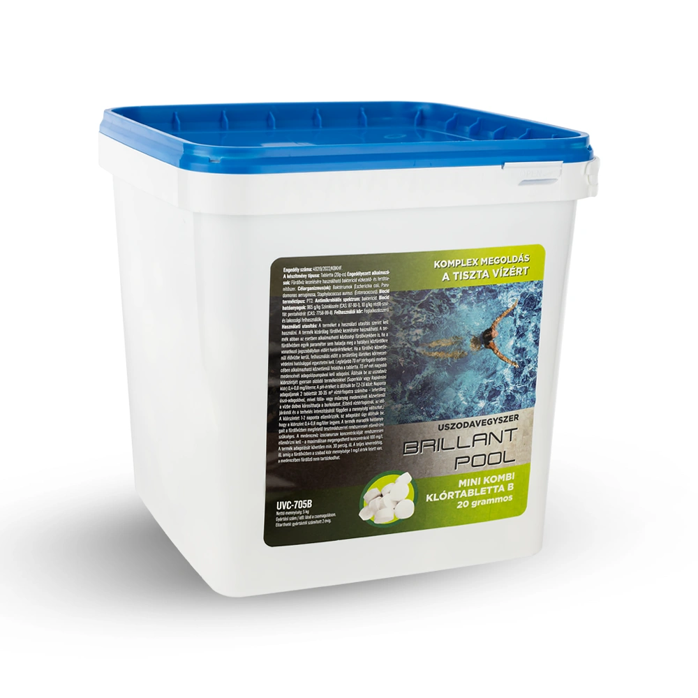 BRILLANT POOL Mini-Kombi 20g-os klórtabletta medencébe 5kg