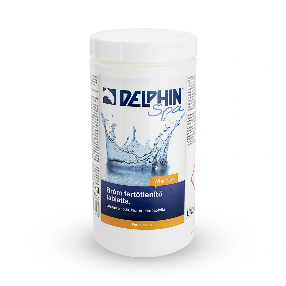 DELPHIN Spa bróm fertőtlenítő tabletta 1kg pezsgő- és masszázsmedencékbe