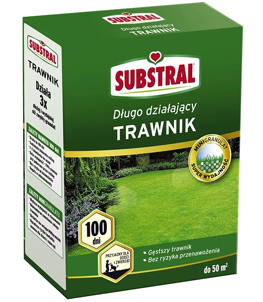 Substral Hosszú hatású gyeptrágya 1kg - 50m2-re