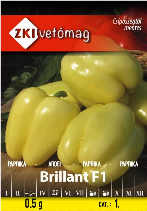 Brillant F1 Étkezési Paprika Hibrid - ÉDES - ZKI 