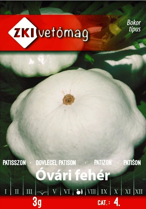 Patisszon - Óvári fehér - ZKI